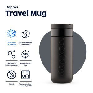 Dopper �tib�gre, 400 ml, fekete