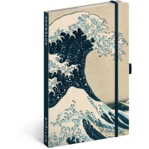 Notesz Katsushika Hokusai, lined, 13 x 21 cm