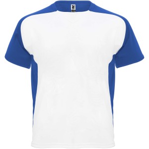 Roly Bugatti r�vid ujj� uniszex sportp�l�, white, royal blue