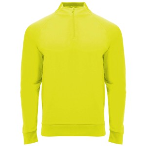 Roly Epiro hossz� ujj� negyed cipz�ros uniszex pul�ver, Fluor Yellow